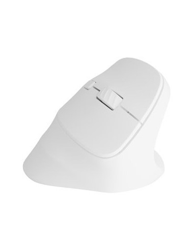 Natec Mysz Wertykalna Crake 2 Bezprzewodowa 2400Dpi Bt 5.2 +2.4Ghz Biała