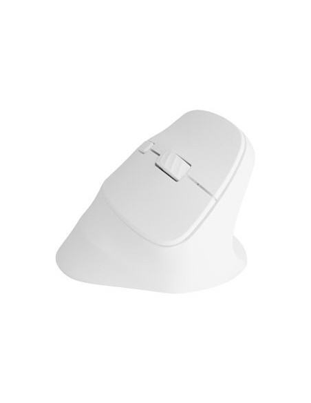 Natec Mysz Wertykalna Crake 2 Bezprzewodowa 2400Dpi Bt 5.2 +2.4Ghz Biała