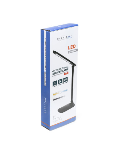 Montis Mt042-Bk Lampka Biurkowa Led Czarna 230V + Usb