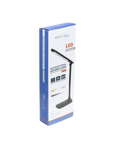 Montis Mt042-Bk Lampka Biurkowa Led Czarna 230V + Usb