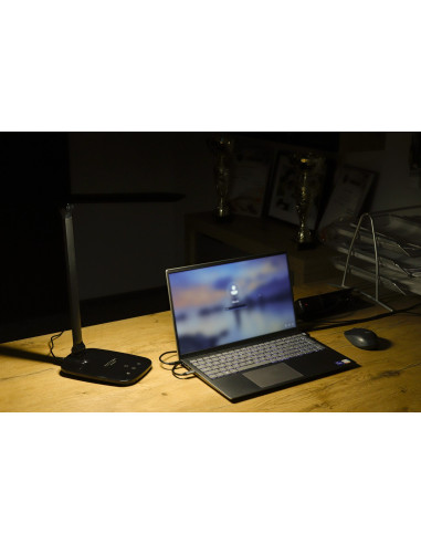 Montis Mt042-Bk Lampka Biurkowa Led Czarna 230V + Usb