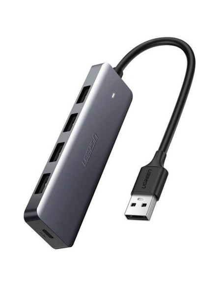 Ugreen Hub Adapter 4W1 Usb Do 4X Usb 3.0+Micro Usb (Szary)