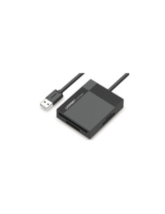 Ugreen Czytnik Kart Pamięci Sd/Microsd / Cf/Ms Z Kablem Usb 3.0 1M Cr125 (Czarny)