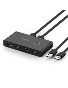 Ugreen Switch Box Hub 4Xusb 2.0 (Na 2 Komputery) Czarny