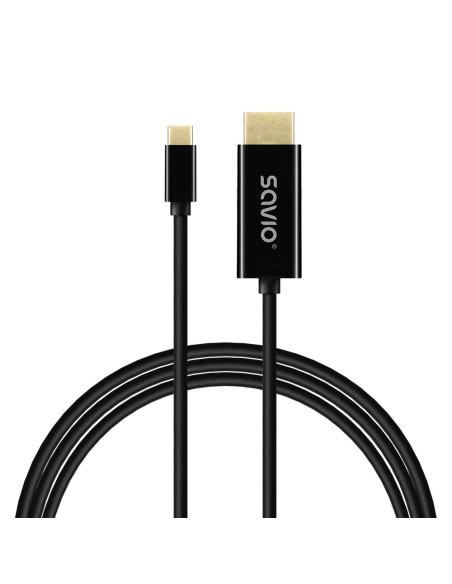 Savio Kabel Usb-C Do Hdmi, 30Hz, 2M, Plastik Cl-191