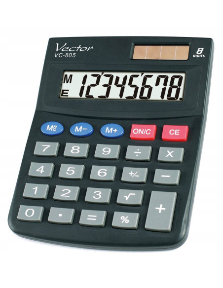 Vector Kalkulator Biurowy Vc-805 Czarny
