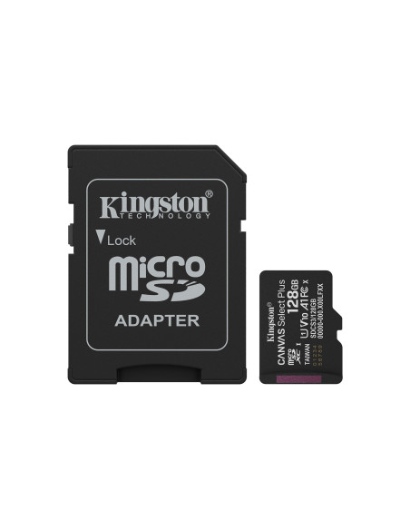 Kingston Microsdxc 128Gb Canvas Select Plus 3 + Adp