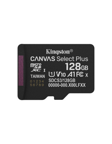 Kingston Microsdxc 128Gb Canvas Select Plus 3 + Adp