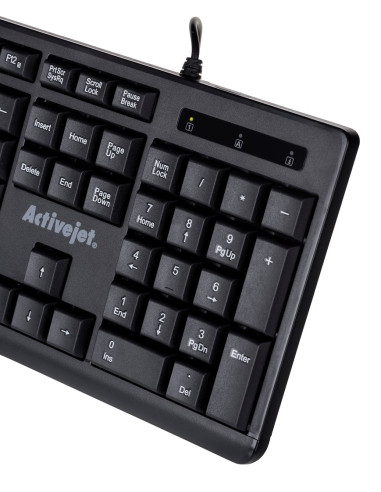 Activejet K-3803S Klawiatura Przewodowa Usb