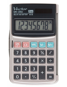 Vector Kalkulator Kieszonkowy Dk-050, Szary