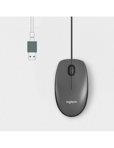 Mysz Logitech M100 Black