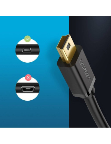 Ugreen Kabel Usb - Mini Usb 480 Mbps 3 M Us132 (Czarny)