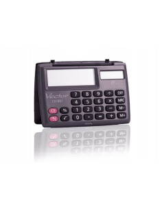 Vector Kalkulator Kieszonkowy Kav Ch-861, 8-Cyfrowy, 87X58Mm, Czarny 2