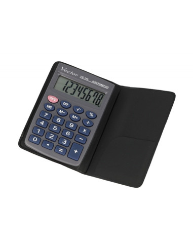 Vector Kalkulator Kieszonkow Kav Vc-110Iii, 8-Cyfrowy, 58X88Mm, Szary