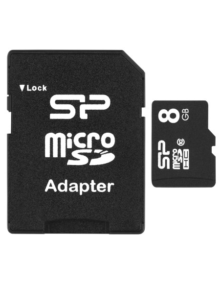 Karta Pamięci Silicon Power Microsdhc 8Gb Class 10 + Adapter Microsd-Sd (Sp008Gbsth010V10Sp)