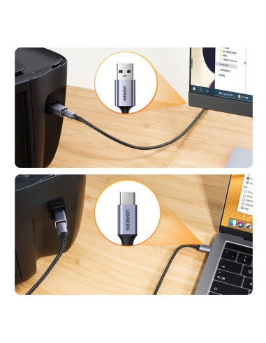 Ugreen Adapter Przejściówka Usb Typ C-Usb Typ B (Szary)