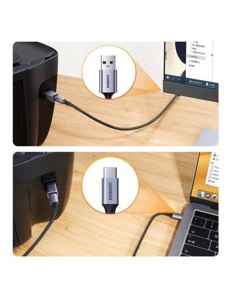 Ugreen Adapter Przejściówka Usb Typ C-Usb Typ B (Szary)
