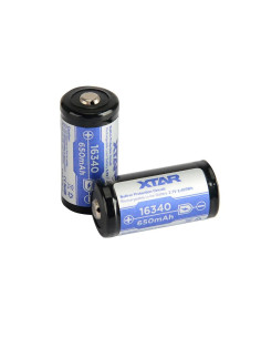 Xtar Akumulator 16340/R-Cr123 3,7V 650Mah Li-Ion Z Zabezpieczeniem 16340-650