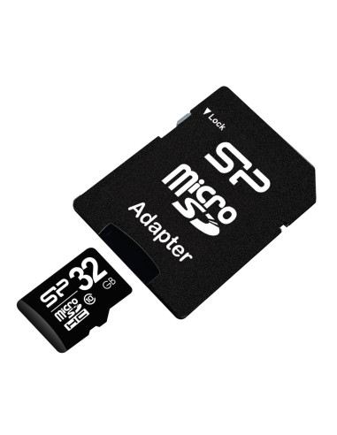 Karta Pamięci Silicon Power Microsdhc 32Gb Class 10 + Adapter Microsd-Sd (Sp032Gbsth010V10Sp)