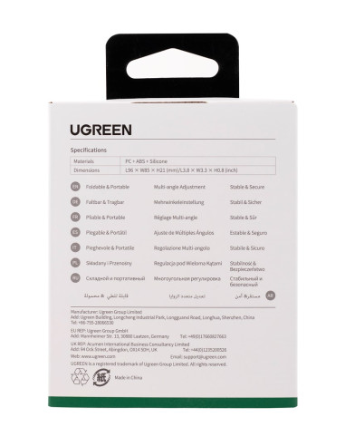 Ugreen Podstawka Biurkowa Na Telefon 95 X 85 Mm Lp106 (Biały)