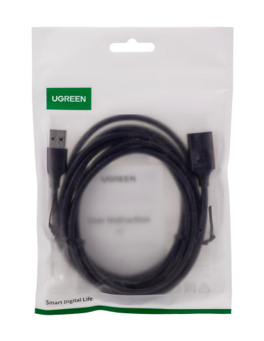 Ugreen Przewód Przejściówka Usb(Żeński) - Usb (Męski) 2M (Czarny)