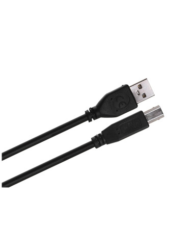 Kabel Gembird Ccf-Usb2-Ambm-10 (Usb 2.0 Typu A M - Usb 2.0 Typu B M  3M  Kolor Czarny)