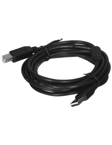 Kabel Gembird Ccf-Usb2-Ambm-10 (Usb 2.0 Typu A M - Usb 2.0 Typu B M  3M  Kolor Czarny)