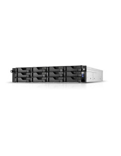 Nas Asustor As6504Rd, 2U Rack, 12X (3.5" Sata Hdd/ 2.5" Ssd), Intel Atom C3538, 8Gb Ddr4 Sodimm (Max.128Gb), 1Gbe X2, 2.5Gbe X2,