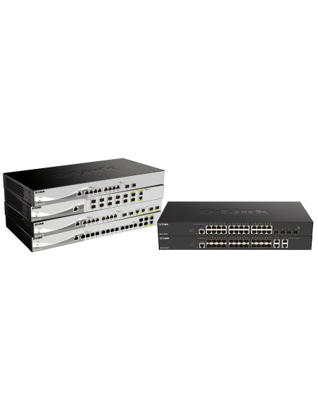 D-Link Dxs-1210-16Tc/E Łącza Sieciowe Zarządzany L2 10G Ethernet (100/1000/10000) Szary