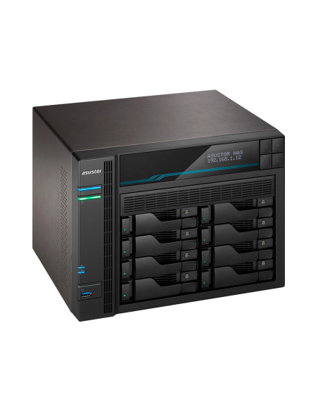 Nas Asustor As6510T   Lockerstor 10, 10X (3.5" Sata Hdd/ 2.5" Ssd), Intel Atom C3538, 8Gb Ddr4 Sodimm (Max. 64Gb), 2X 10Gbe, 2X 