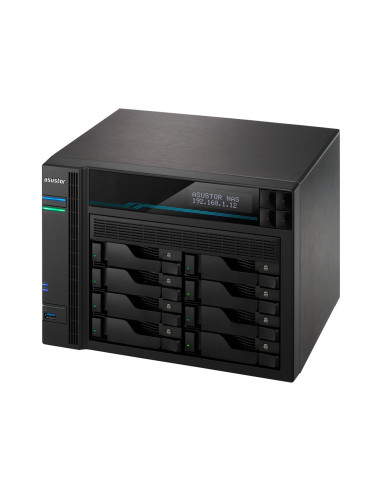 Nas Asustor As6510T   Lockerstor 10, 10X (3.5" Sata Hdd/ 2.5" Ssd), Intel Atom C3538, 8Gb Ddr4 Sodimm (Max. 64Gb), 2X 10Gbe, 2X 