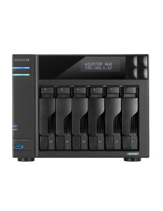 Nas Asustor As6706T  Tower  6X (3.5" Sata Hdd/ 2.5" Ssd)  Intel Celeron N5105  8Gb Ddr4 Sodimm (Max. 16Gb), 2X 2.5Gbe, 4X M.2 22 2