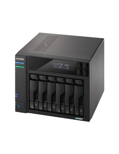 Nas Asustor As6706T  Tower  6X (3.5" Sata Hdd/ 2.5" Ssd)  Intel Celeron N5105  8Gb Ddr4 Sodimm (Max. 16Gb), 2X 2.5Gbe, 4X M.2 22