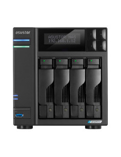Nas Asustor As6704T  Tower  4X (3.5" Sata Hdd/ 2.5" Ssd)  Intel Celeron N5105  4Gb Ddr4 Sodimm (Max. 16Gb), 2X 2.5Gbe, 4X M.2 22