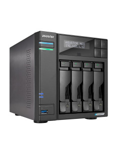 Nas Asustor As6704T  Tower  4X (3.5" Sata Hdd/ 2.5" Ssd)  Intel Celeron N5105  4Gb Ddr4 Sodimm (Max. 16Gb), 2X 2.5Gbe, 4X M.2 22 2
