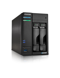 Nas Asustor As6702T  Tower  2X (3.5" Sata Hdd/ 2.5" Ssd)  Intel Celeron N510  4Gb Ddr4 Sodimm (Max. 16Gb), 2X 2.5Gb, 4X M.2 2280