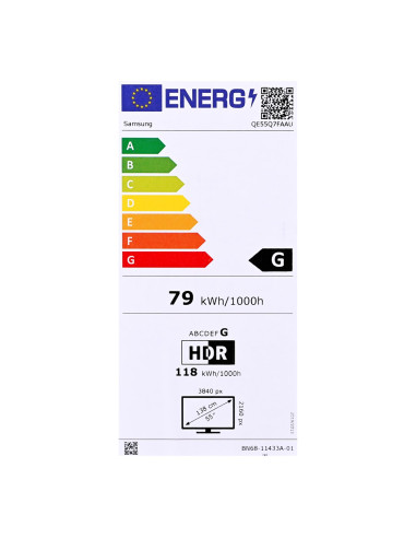 Telewizor Samsung Qe55Q7F4A Qled 55" 4K Ultra Hd Tizen Dolby Atmos Dvb-T2 Czarny