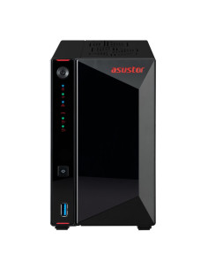 Nas Asustor As5402T  Tower  2X (3.5" Sata Hdd/ 2.5" Ssd)  Intel Celeron N5105, 4Gb Ddr4 Sodimm (Max. 16Gb), 2X 2.5Gbe, 4X M.2 22