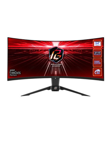 Monitor Asrock 34" Wqhd 165Hz Pg34Wq15R2B