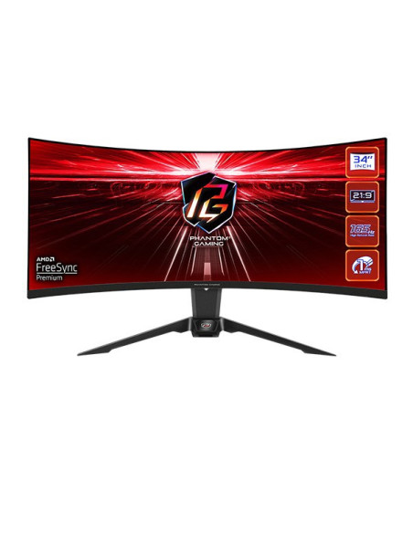 Monitor Asrock 34" Wqhd 165Hz Pg34Wq15R2B