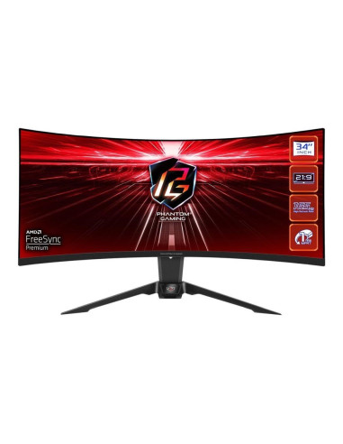 Monitor Asrock 34" Wqhd 165Hz Pg34Wq15R2B