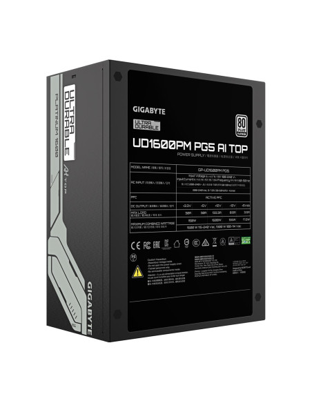 Gigabyte Ud1600Pm Pg5 Ai Top Moduł Zasilaczy 1600 W 20+4 Pin Atx Atx Czarny