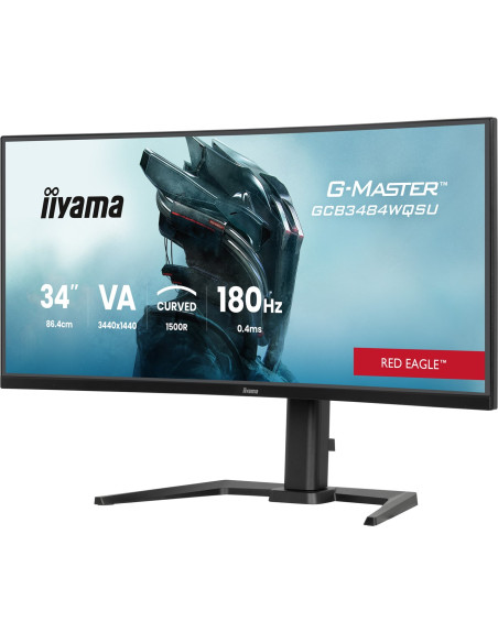 Monitor Iiyama 86,4 Cm (34") Gcb3484Wqsu-B1 21:9 2Xhdmi+2Xdp+Usb-C Curved