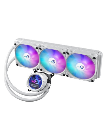 Asus Rog Strix Lc Iii 360 Argb White Edition Procesor Chłodnica Cieczy All-In-One 12 Cm Biały