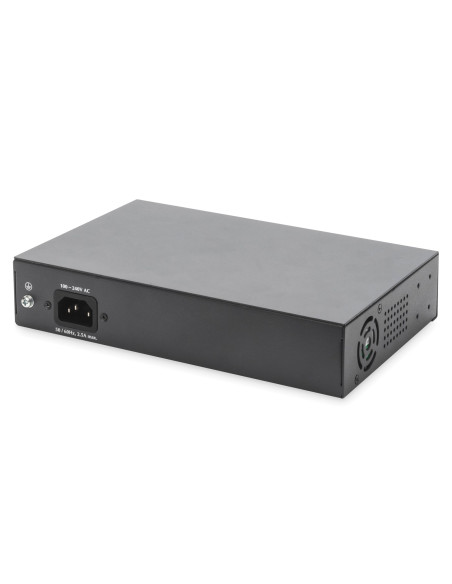 Digitus Przełącznik Sieciowy Niezarządzalny Desktop 8X Rj45 Gb/S (W Tym 6Xpoe)+ 2X Sfp, Poe++ Max Budżet 180W