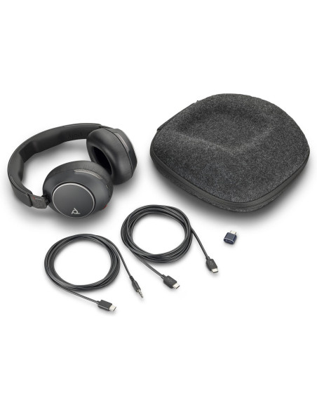 Poly Zestaw Słuchawkowy Voyager Surround 80 Uc Usb-C + Przejściówka Usb-C/A