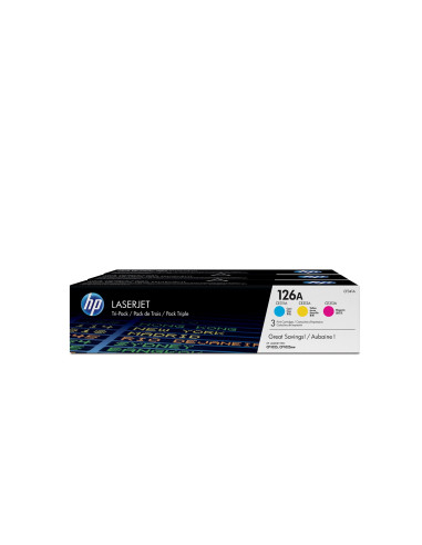 Toner Cartridge 126A C/Y/M/Triple Pack