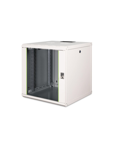Szafa Sieciowa Wisząca Unique 19" 12U Rack 600X600, Drzwi Szyba, Szary, Niedzielona, Złożona, 100Kg