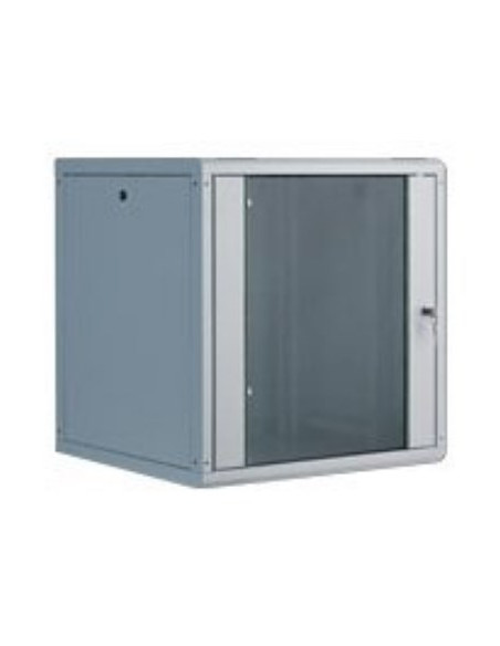 Szafa Sieciowa Wisząca Unique 19" 12U Rack 600X600, Drzwi Szyba, Szary, Niedzielona, Złożona, 100Kg