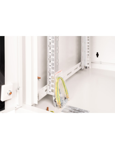 Szafa Sieciowa Wisząca Unique 19" 12U Rack 600X600, Drzwi Szyba, Szary, Niedzielona, Złożona, 100Kg